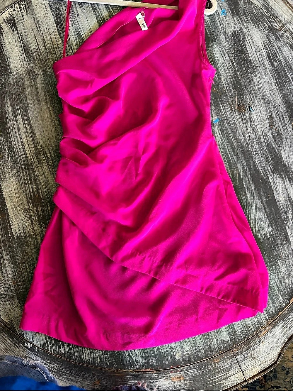 4ever Young Draped Mini Dress in Pink Like New Boutique Dress Worn Once. Sz M Gl